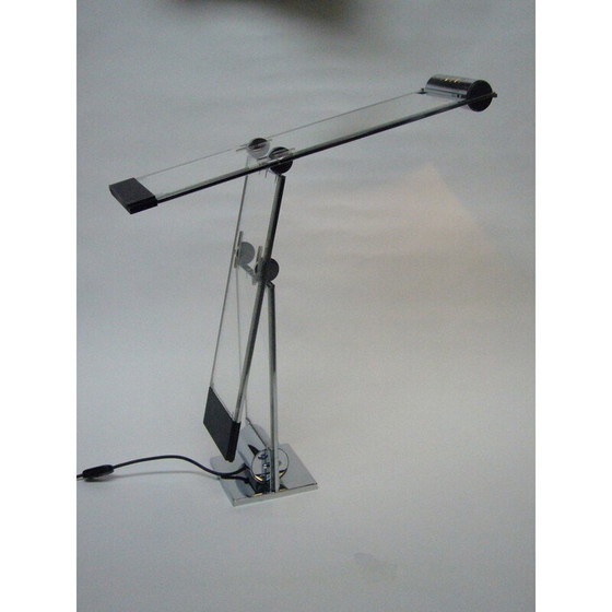 Image 1 of Oblique dubbele wip vintage lamp van Yonel Lebovici, 1979