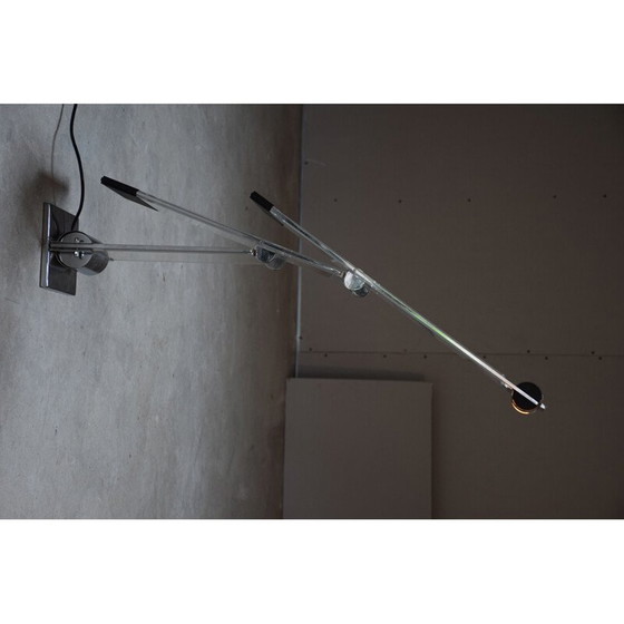 Image 1 of Oblique dubbele wip vintage lamp van Yonel Lebovici, 1979