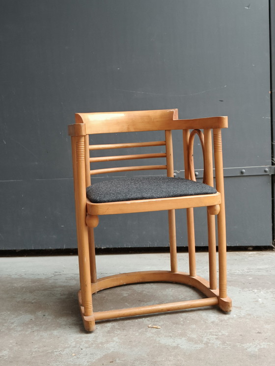 Image 1 of 2x Josef Hoffmann Wiener Werkstätte Fledermaus fauteuil