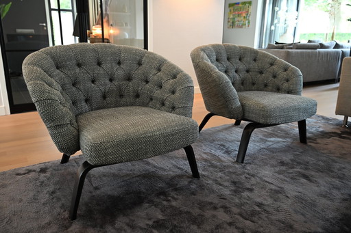 2x Minotti Winston fauteuil