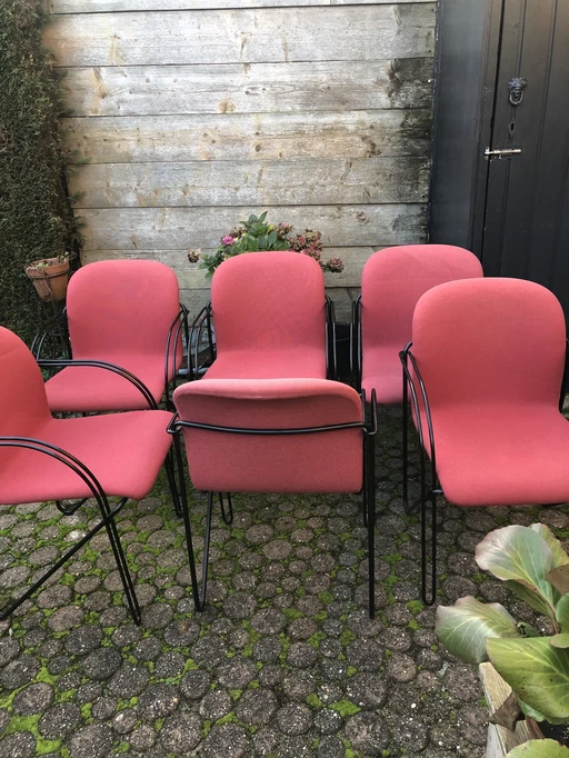 6x Gispen eethoekstoel