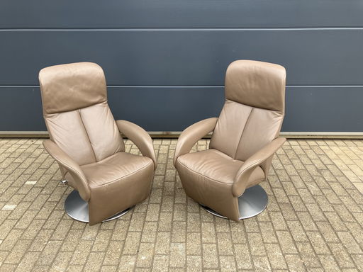 2x Jori Symphony relax Medi mono-move, Taupe leder. Topstaat!