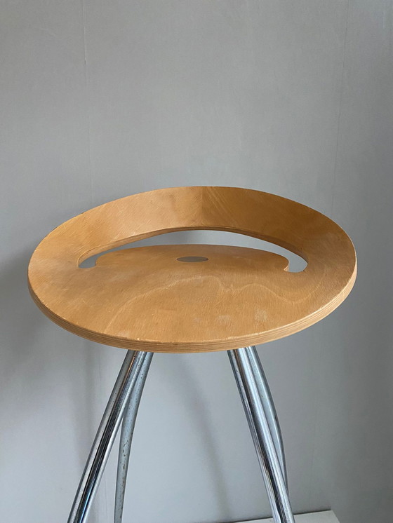 Image 1 of Sigurdur Thorsteinsson - Design Group Italia - Magis - Barkruk Model 'Lyra' - Licht Eiken