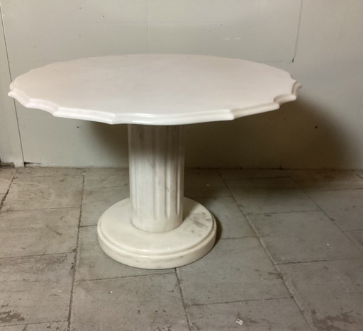 Vintage Italiaanse Marmeren Tafel Bijzettafel 