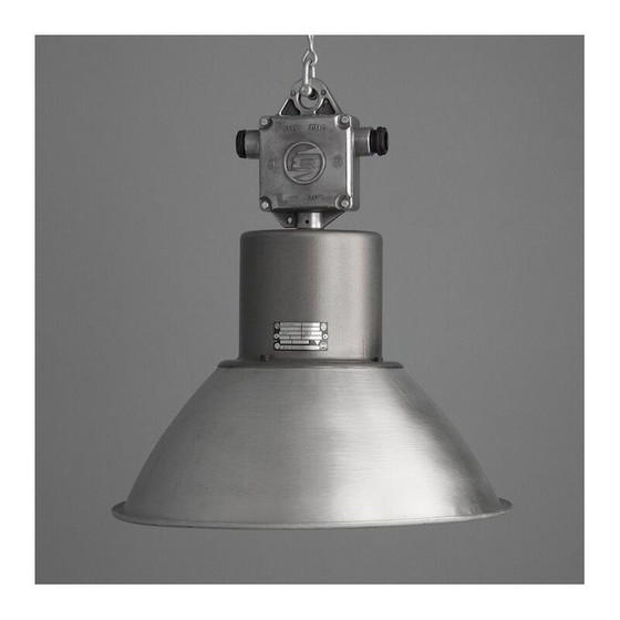 Image 1 of Vintage ophanging van geborsteld aluminium, 1960