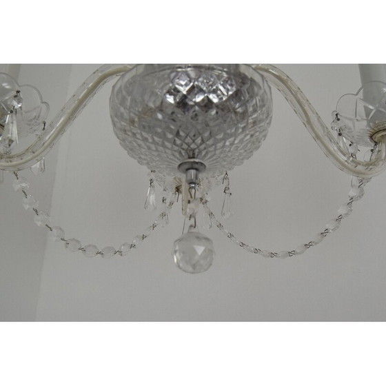 Image 1 of Vintage kristallen kroonluchter van Kamenicky Senov, Tsjecho-Slowakije 1960