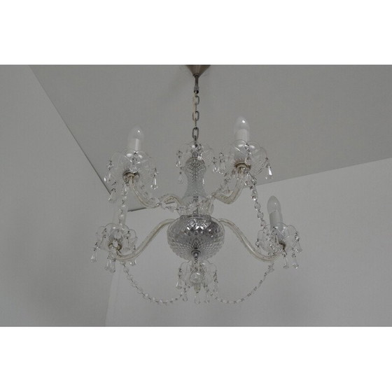 Image 1 of Vintage kristallen kroonluchter van Kamenicky Senov, Tsjecho-Slowakije 1960