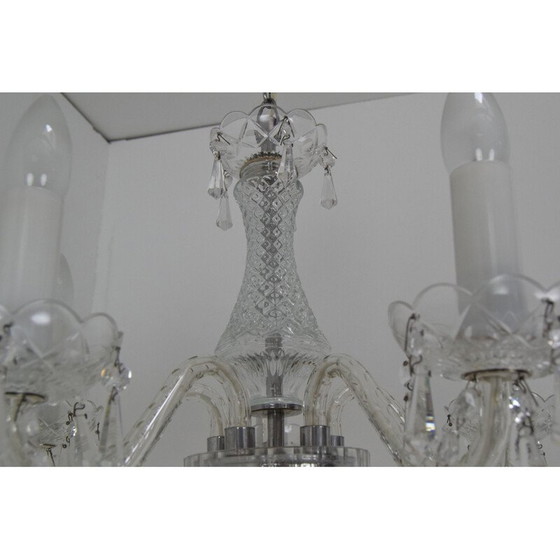 Image 1 of Vintage kristallen kroonluchter van Kamenicky Senov, Tsjecho-Slowakije 1960