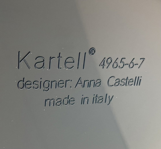 Image 1 of Kartell Componibili Set In Petrol Kleur 