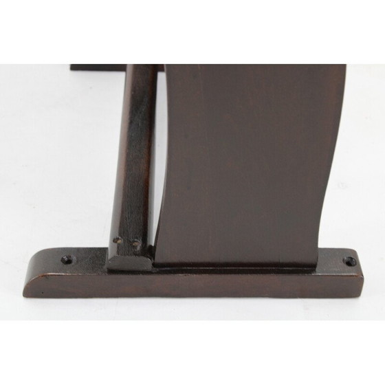 Image 1 of Vintage 3-zits bioscoopbankjes van beukenhout voor Ton, Tsjecho-Slowakije 1970