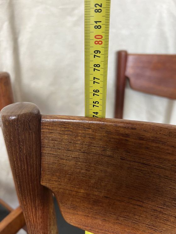 Image 1 of 4x Vintage stoel deens stijl