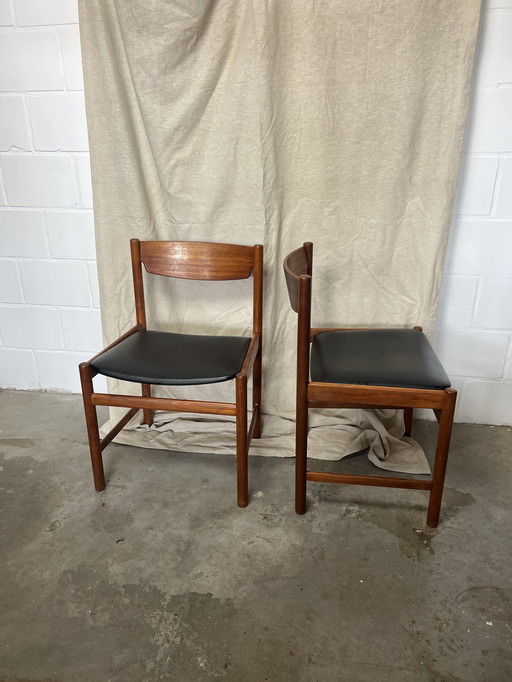 4x Vintage stoel deens stijl