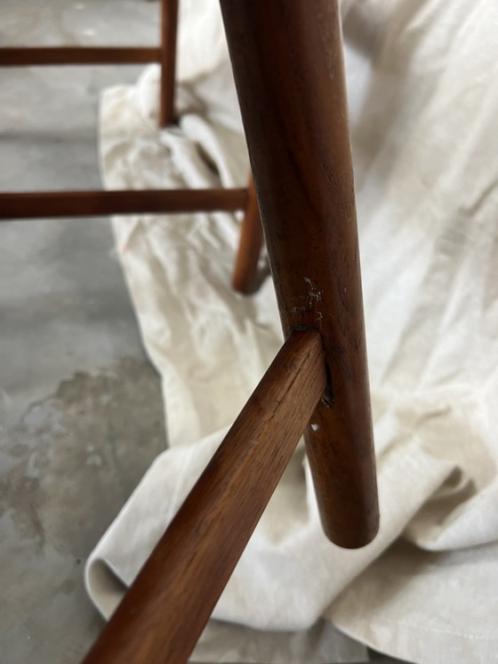 Image 1 of 4x Vintage stoel deens stijl