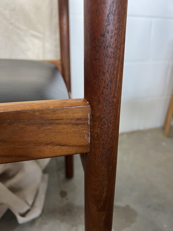 Image 1 of 4x Vintage stoel deens stijl