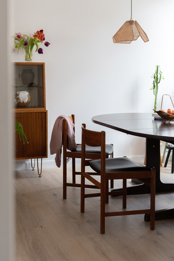 Image 1 of 4x Vintage stoel deens stijl