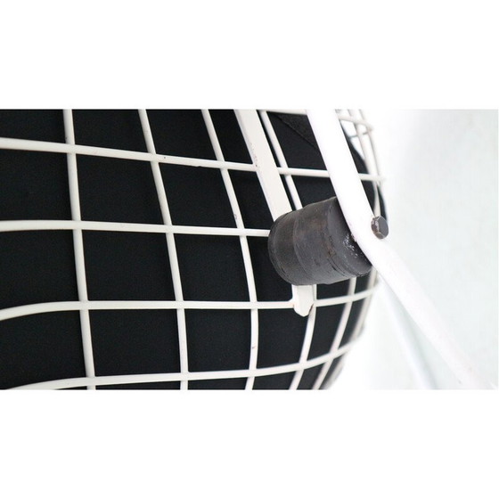 Image 1 of Vintage stalen fauteuil met voetenbankje van Harry Bertoia voor Knoll International, 1952