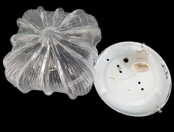 Image 1 of 2028 Vintage Glazen Plafonniere Plafondlamp