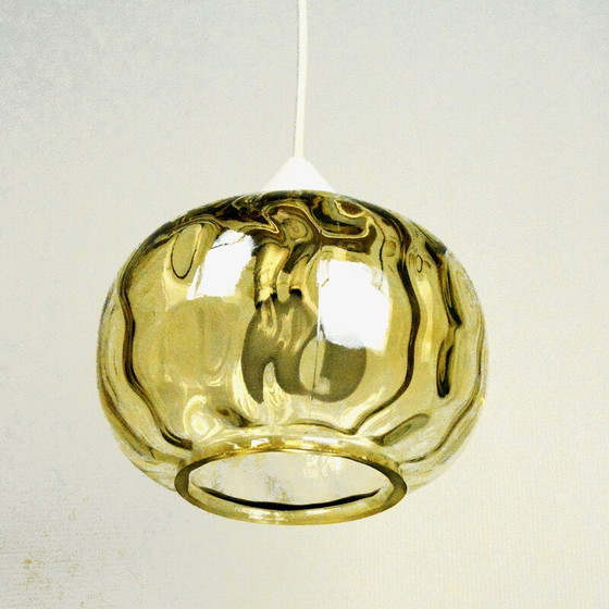 Image 1 of Vintage glazen hanglamp, Polen 1970