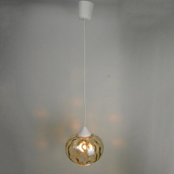 Image 1 of Vintage glazen hanglamp, Polen 1970