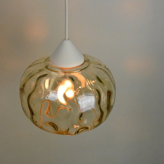 Image 1 of Vintage glazen hanglamp, Polen 1970