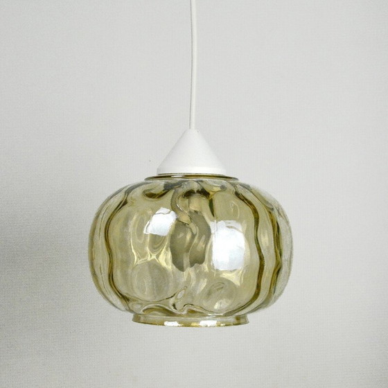 Image 1 of Vintage glazen hanglamp, Polen 1970