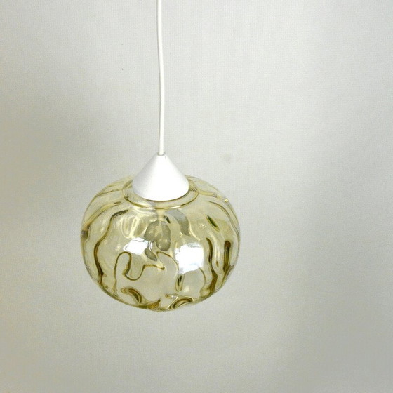 Image 1 of Vintage glazen hanglamp, Polen 1970