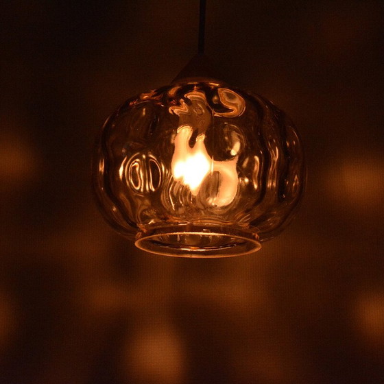Image 1 of Vintage glazen hanglamp, Polen 1970