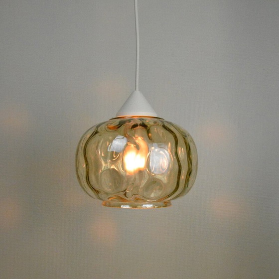 Image 1 of Vintage glazen hanglamp, Polen 1970