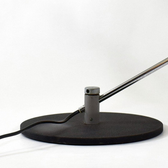 Image 1 of Vintage zwart gelakte metalen lamp model 50 S van Rico Baltensweiler, Zwitserland 1961