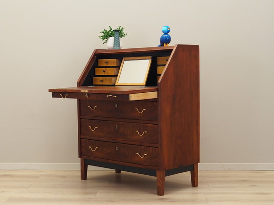 Image 1 of Notenhouten secretaire, Deens ontwerp, 1960S, Productie: Denemarken