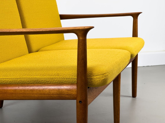 Image 1 of Deense Teakhouten Loungebank van Svend Aage Eriksen voor Glostrup, 1960S