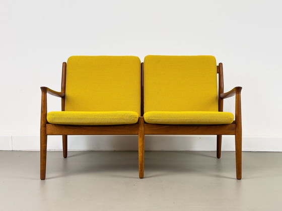 Image 1 of Deense Teakhouten Loungebank van Svend Aage Eriksen voor Glostrup, 1960S