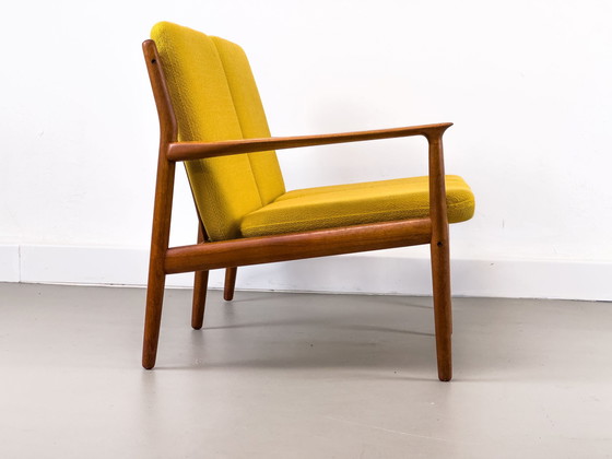 Image 1 of Deense Teakhouten Loungebank van Svend Aage Eriksen voor Glostrup, 1960S