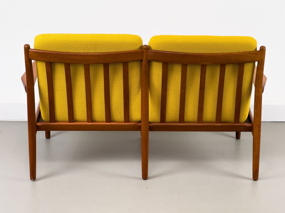 Image 1 of Deense Teakhouten Loungebank van Svend Aage Eriksen voor Glostrup, 1960S