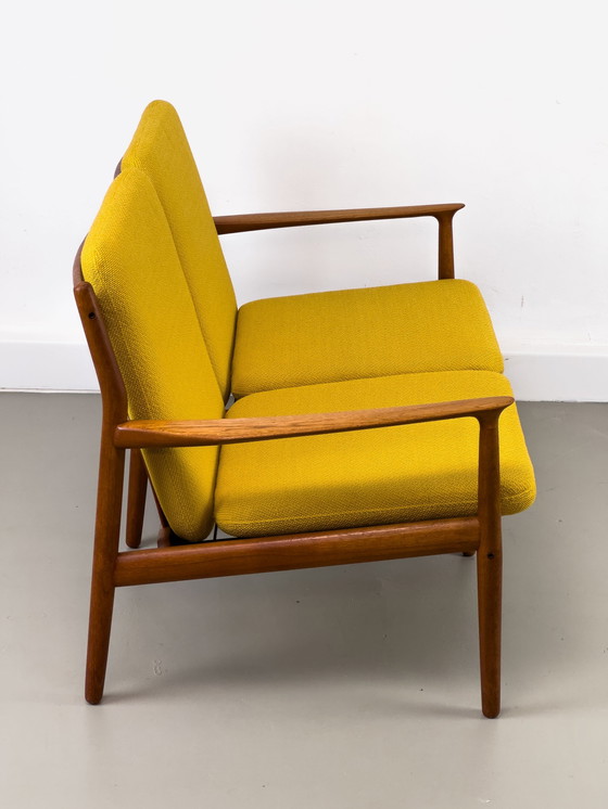 Image 1 of Deense Teakhouten Loungebank van Svend Aage Eriksen voor Glostrup, 1960S