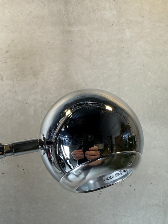 Image 1 of Vintage Space Age ‘Eyeball’ Lamp - Chroom