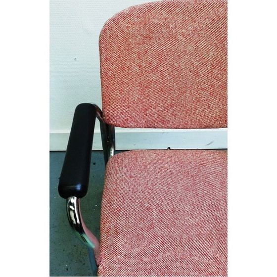 Image 1 of Vintage fauteuil in roze stof