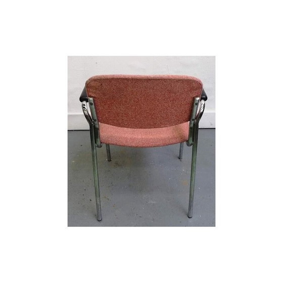 Image 1 of Vintage fauteuil in roze stof