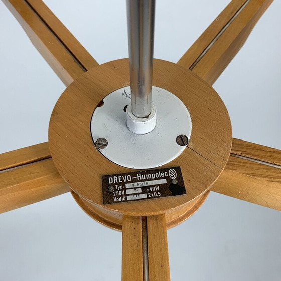 Image 1 of Vintage kroonluchter van Drevo Humpolec, Tsjecho-Slowakije 1970