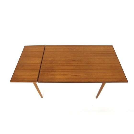 Image 1 of Vintage eettafel van teak en beuken, Zweden 1950