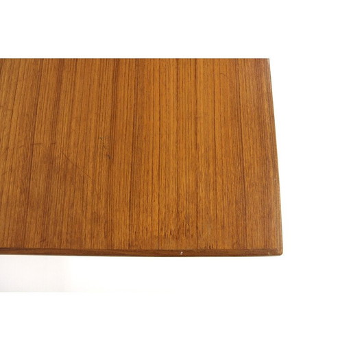 Vintage eettafel van teak en beuken, Zweden 1950