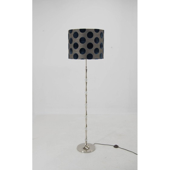 Image 1 of Vloerlamp van Mid Century nikkel en glas, Duitsland 1970