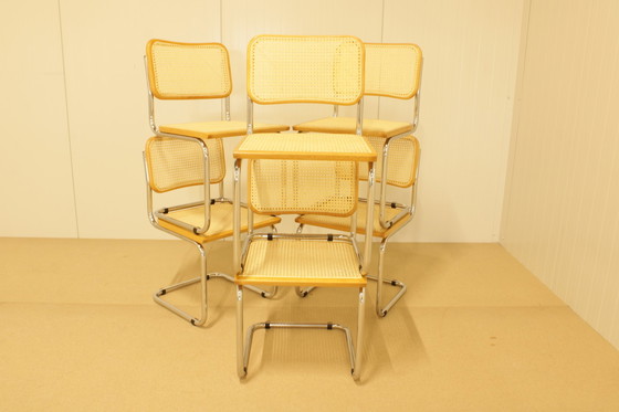 Image 1 of 6x Vintage eetkamerstoelen