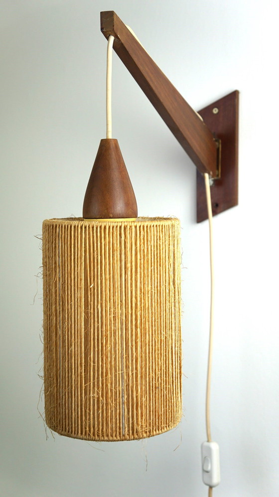 Image 1 of Vintage Jute Design Wandlamp