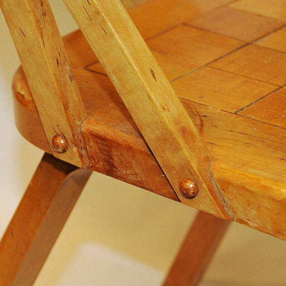 Image 1 of Paar vintage berkenhouten fauteuils van Per Aaslid voor Aaslid Møbelfabrikk, Noorwegen 1950