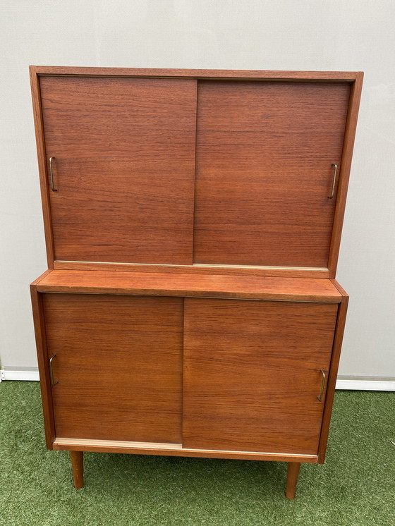 Image 1 of Vintage Scandinavisch Teakhouten Kast