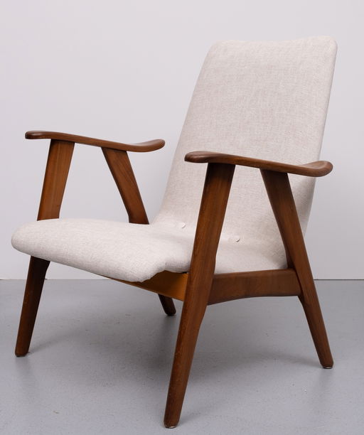 Organic shaped Armchair Louis van Teeffelen 1960s Holland