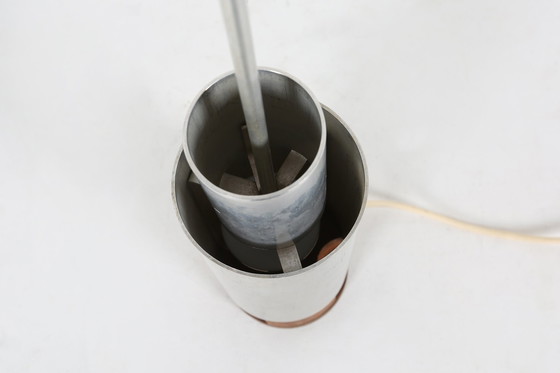 Image 1 of Zeldzame kinetische spiraalvormige lichtsculptuur van Werner Epstein, 1972