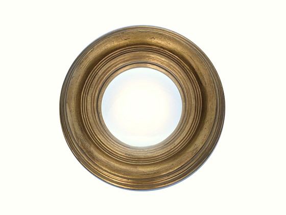 Image 1 of Ronde spiegel bol glas in goud