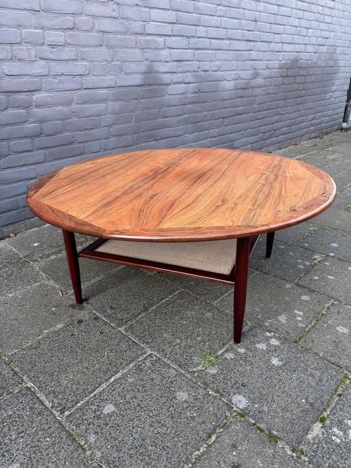 Vintage Deense palissander salontafel 1960'S